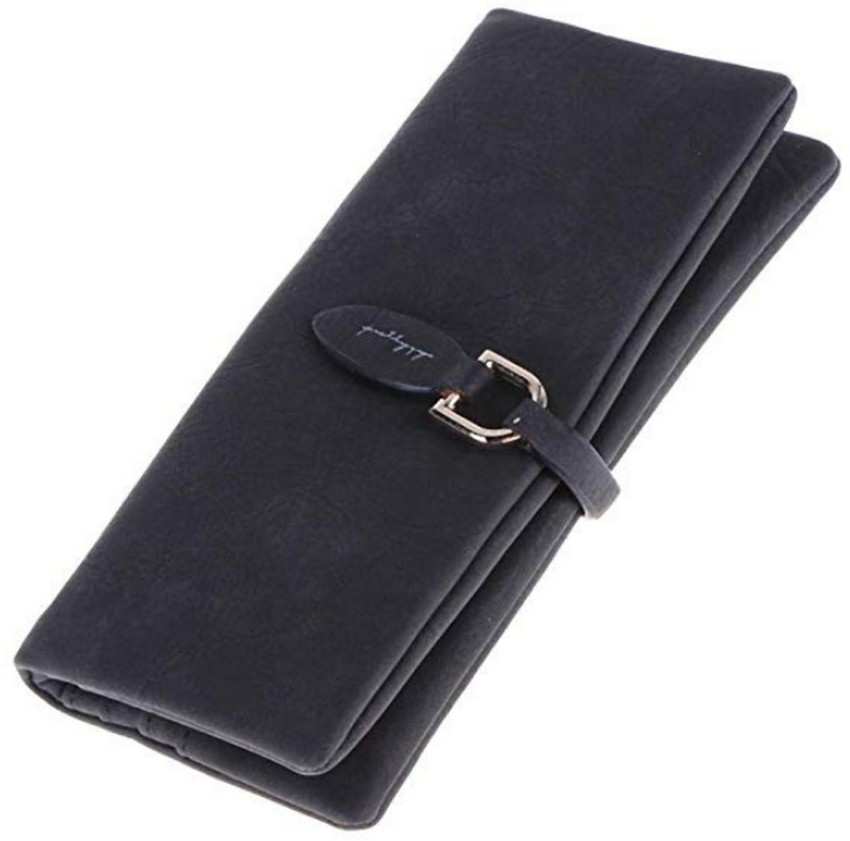 Wallet Clutch in Black Nubuck