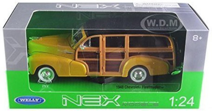 Chevrolet 1948 Woody Wagon Fleetmaster Gold 1/24 Diecast Model Car