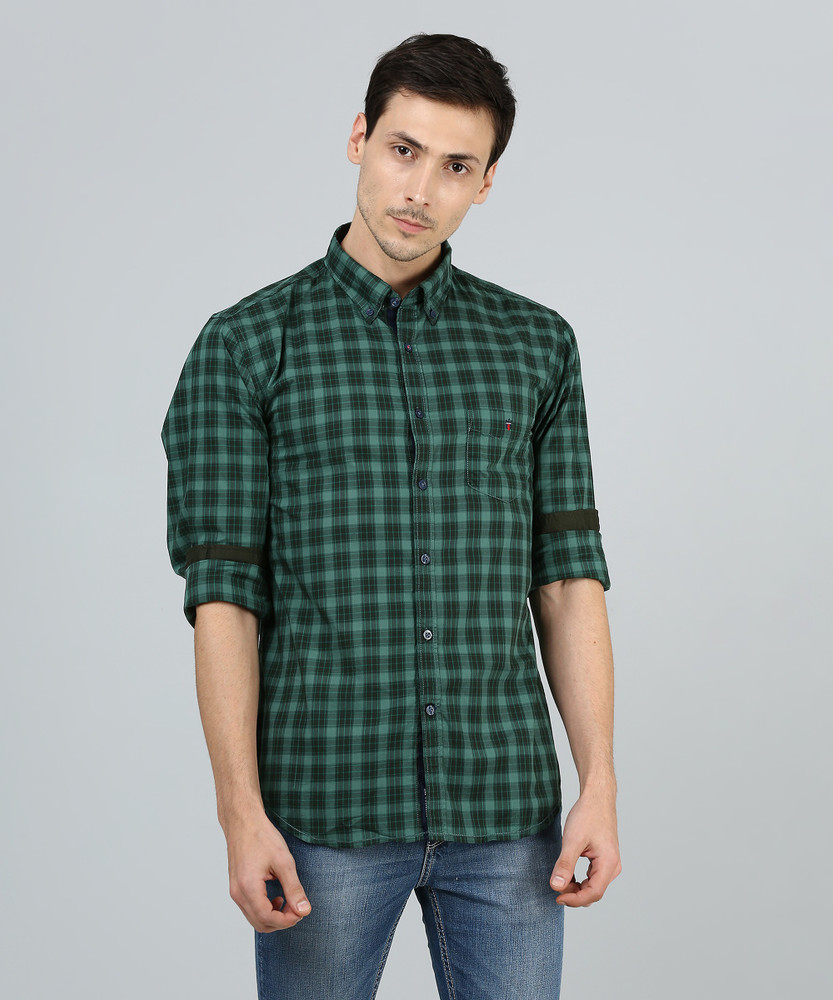 LP LOUIS PHILIPPE Men Checkered Casual 