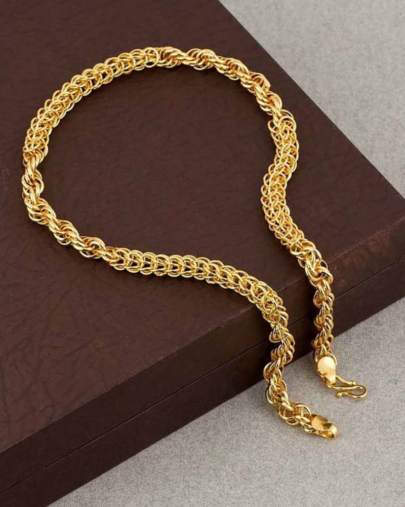 Fashion Frill Golden Chain For Boys Stylish Neck Chain Mens Jewellery Gold  Chain For Men Boys Gold-plated Plated Brass Chain Price in India - Buy  Fashion Frill Golden Chain For Boys Stylish