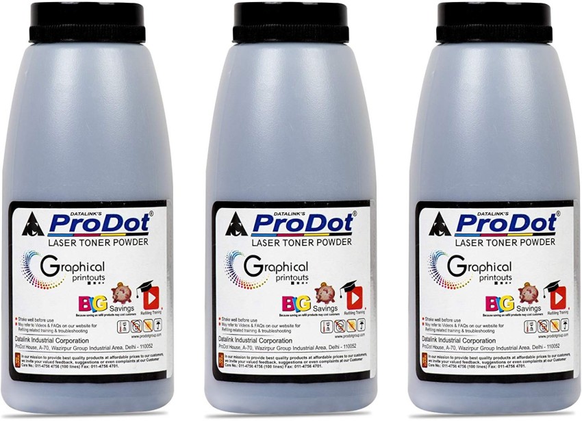PRODOT Laser Powder Refill Bottle Cartridge Kit for Samsung LaserJet Printers (80g, VMPDISS1) Black Ink Toner Powder - PRODOT :