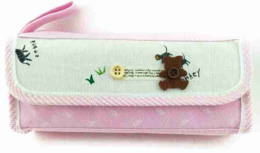 Korea Cute Pencil Cases for Girls Pencilcase Waterproof Canvas