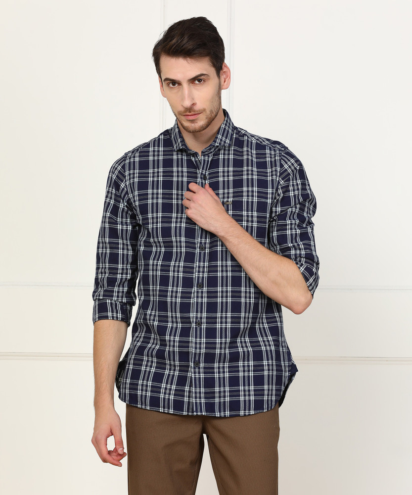 Buy PETER ENGLAND Men Checkered Casual 