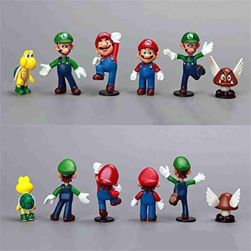 8 Pcs Super Mario Luigi Yoshi Toad Princesa Wario Dk Goomba - Super Size  Figure Collection - Colecionáveis - Magazine Luiza