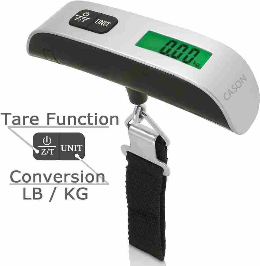 CASON 10g/50 Kg Luggage Scale Digital Portable Weight Checker Hanging Weight  Scale with Pin Travel Weighing Machine for luggage bag -multicolor Weighing  Scale Price in India - Buy CASON 10g/50 Kg Luggage