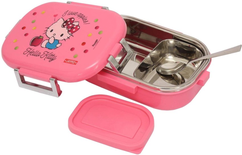 Hello Kitty Stainless Steel Lunch Box Food Storage Container Bento include  Bag