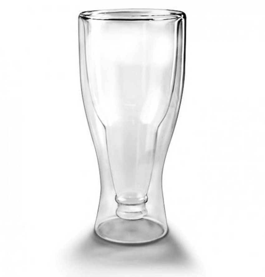 empty beer glass upside down