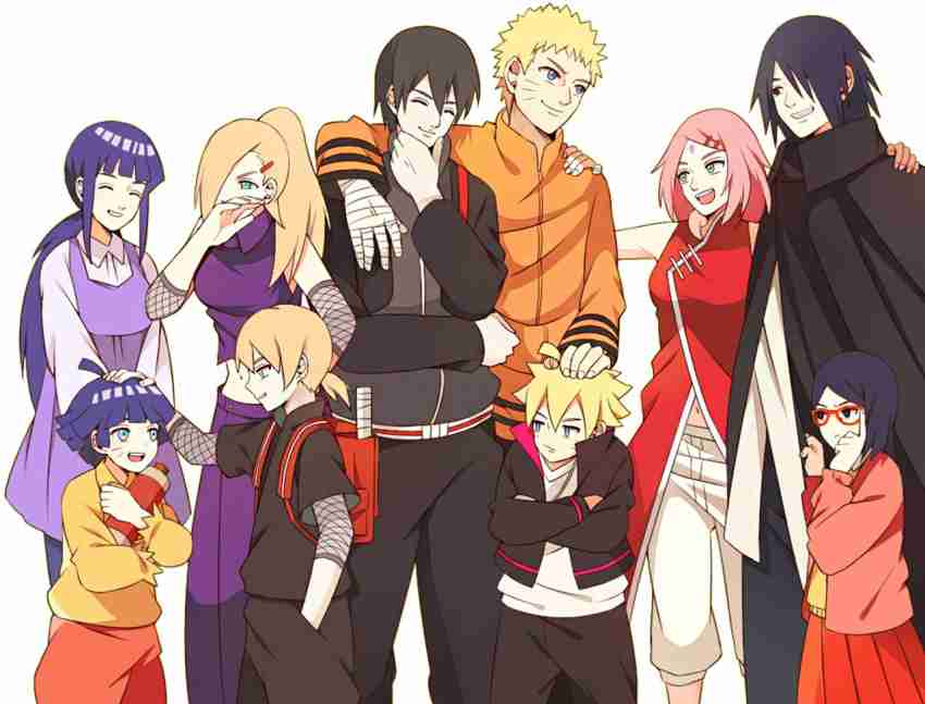 Athah Anime Boruto Boruto Uzumaki Himawari Uzumaki Naruto Uzumaki Hinata  Hyūga 13*19 inches Wall Poster Matte Finish Paper Print - Animation &  Cartoons posters in India - Buy art, film, design, movie