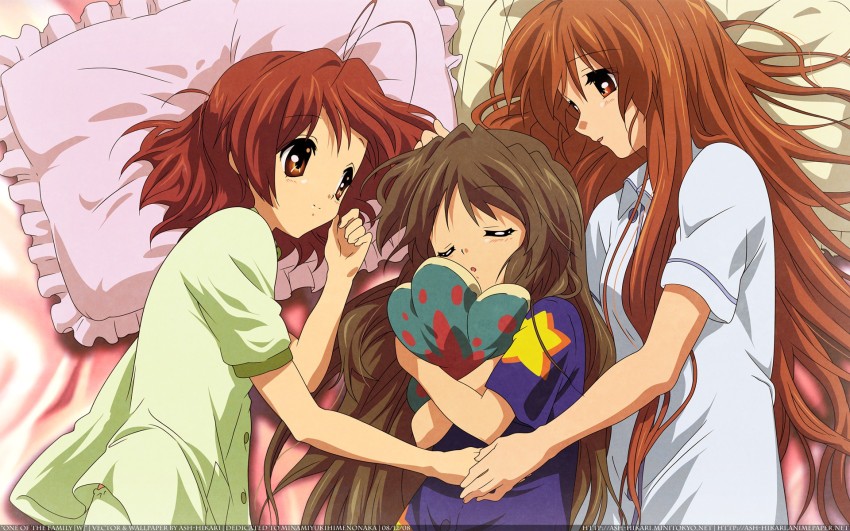 Clannad Anime Wall Scroll Poster Okazaki Ushio Furukawa Nagisa (24''35'')  Support Customized