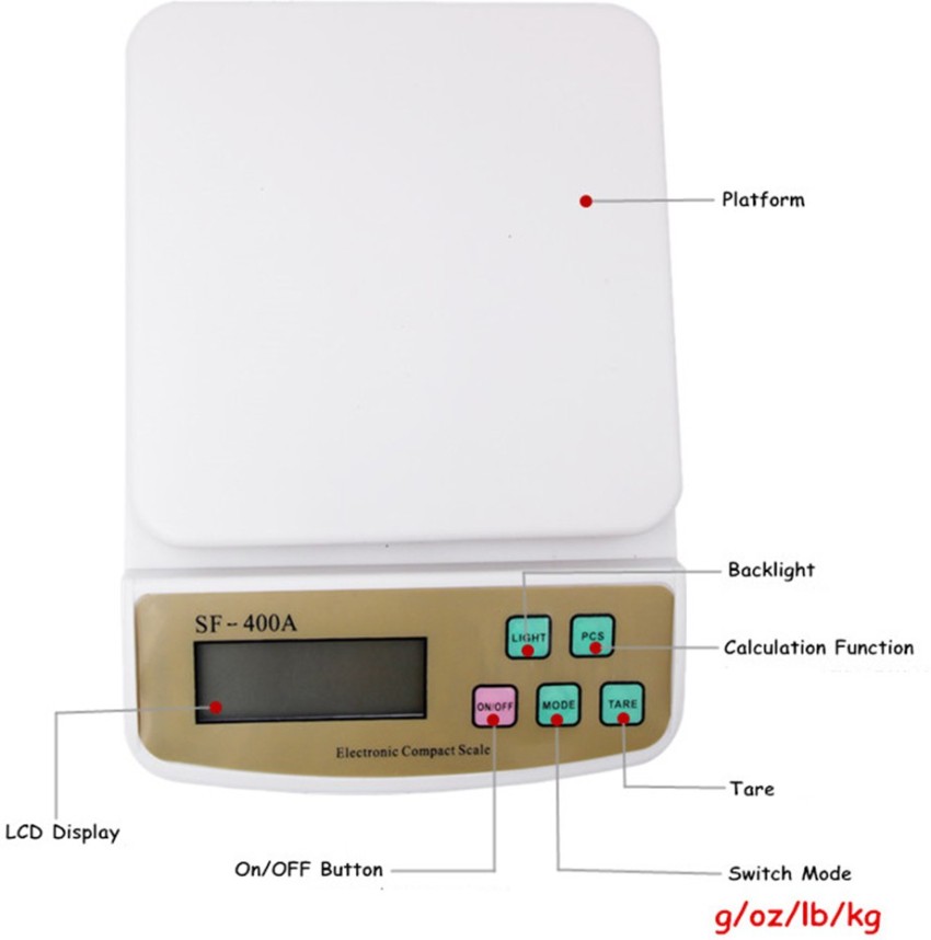 SF 400A 7 kg Digital Multi-Purpose Kitchen Weighing Scale