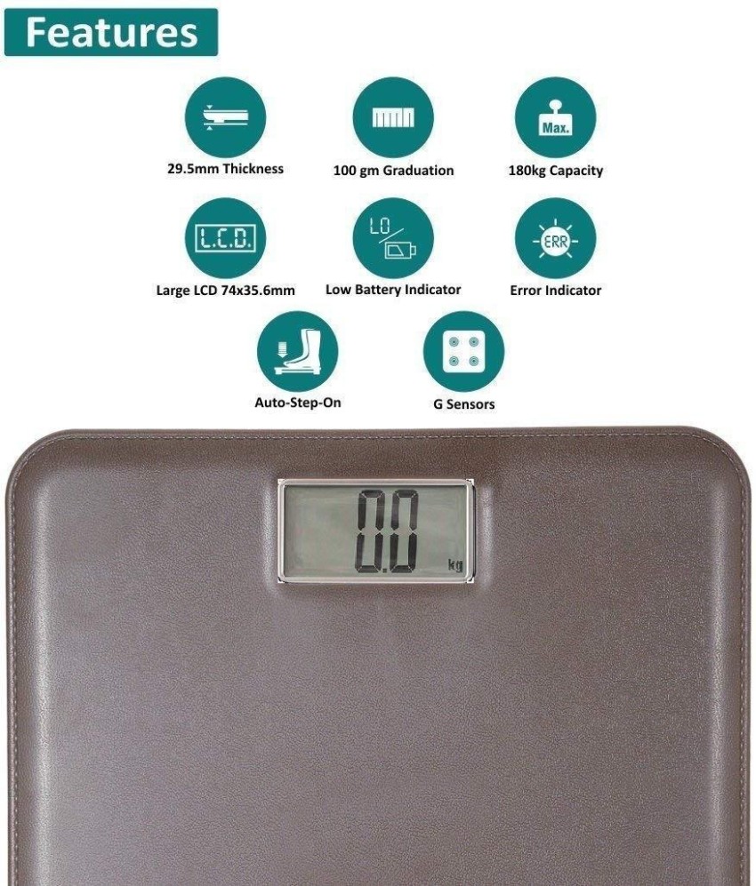 180kg/100g 26CM Home Human Body Electronic Weighing Scale Electronic Health  Scales Weighing Glass Scale Personal