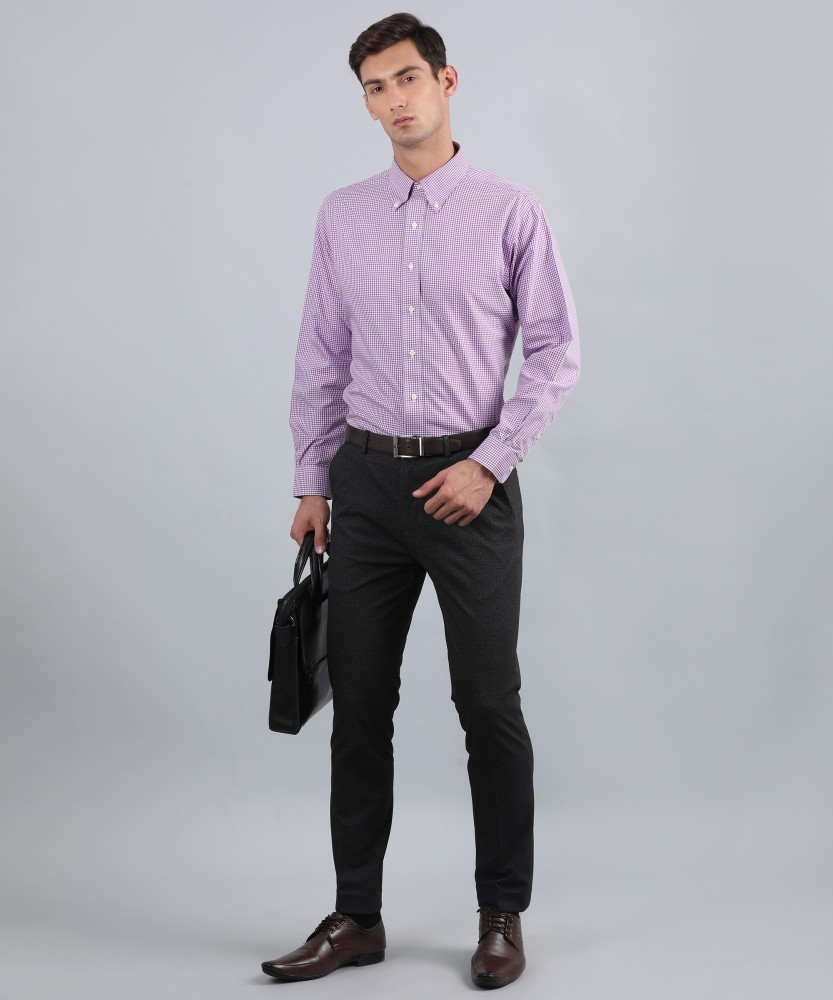 Dressing Purple Shirt Gray Pants Black Stock Photo 158254529  Shutterstock