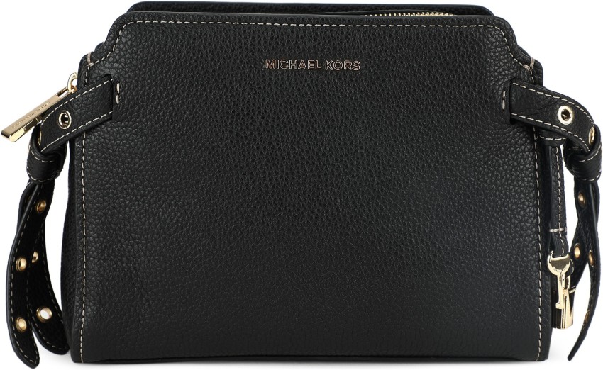 MICHAEL KORS Black Sling Bag 30T7GHMM2L BLACK - Price in India