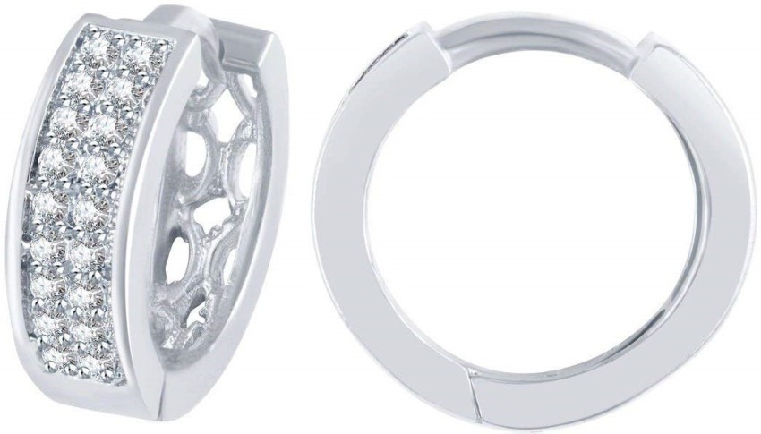 Mango x Camille diamante hoop earrings in silver  ASOS