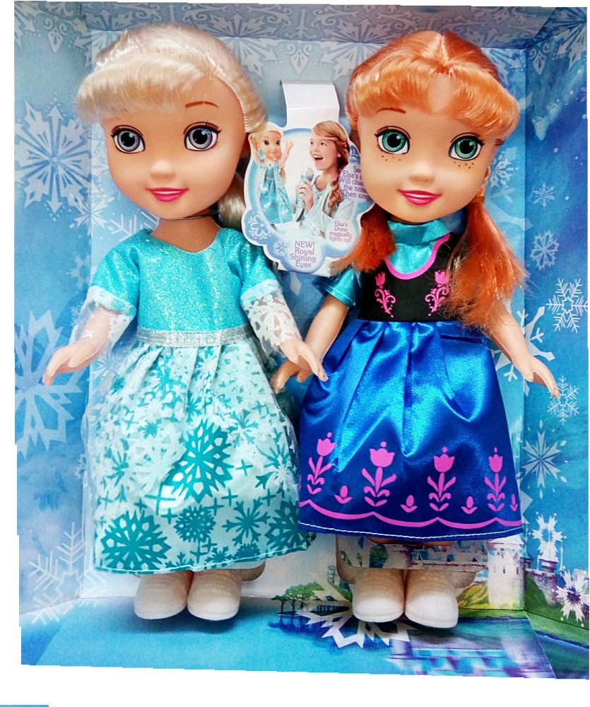 Shanaya Frozen Anna & Elsa Dolls with Music &Lights Dolls for ...