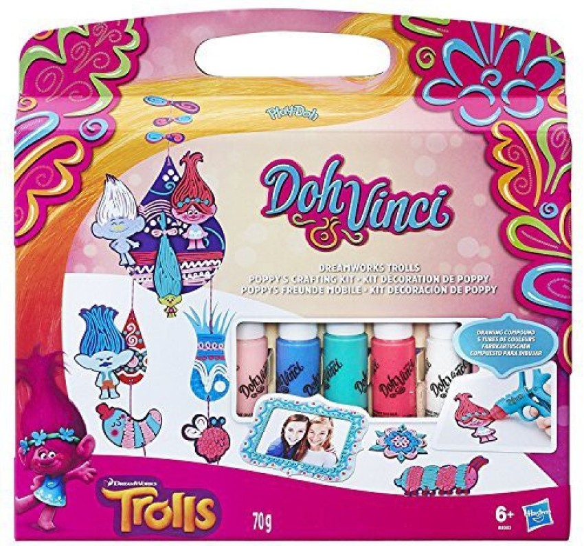 Trolls Play-doh Dohvinci Dreamworks Poppy39;s Crafting Kit - Play
