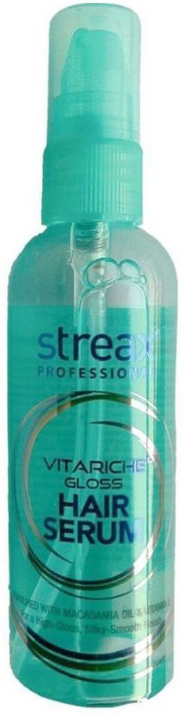 2 Pcs Streax Professional Vitariche Gloss Hair Serum For Frizz-Free Shiny  Hair | eBay