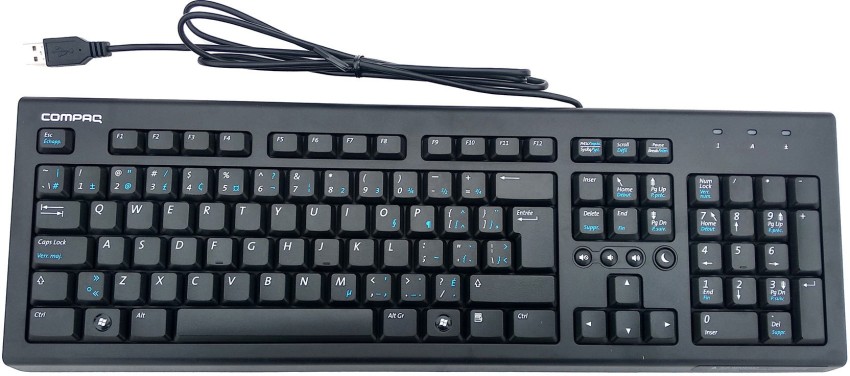 COMPAQ 505130-DB1 Wired USB Desktop Keyboard - : Flipkart.com