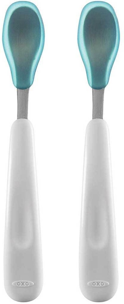 OXO Feeding Spoon Set with Soft Silicone - pink