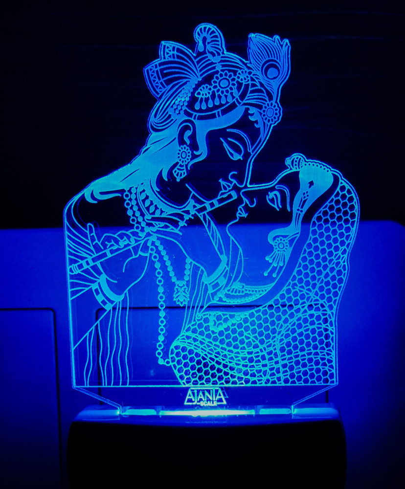 AJANTA Radha Krishna Code 2095 3d Night Lamp Price in India - Buy ...