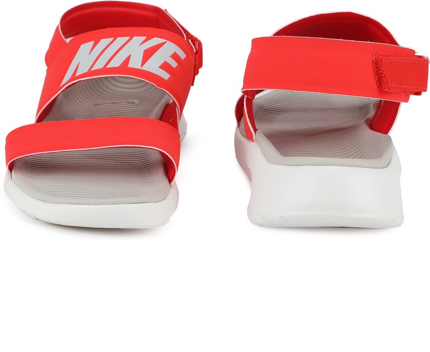 red nike tanjun sandals