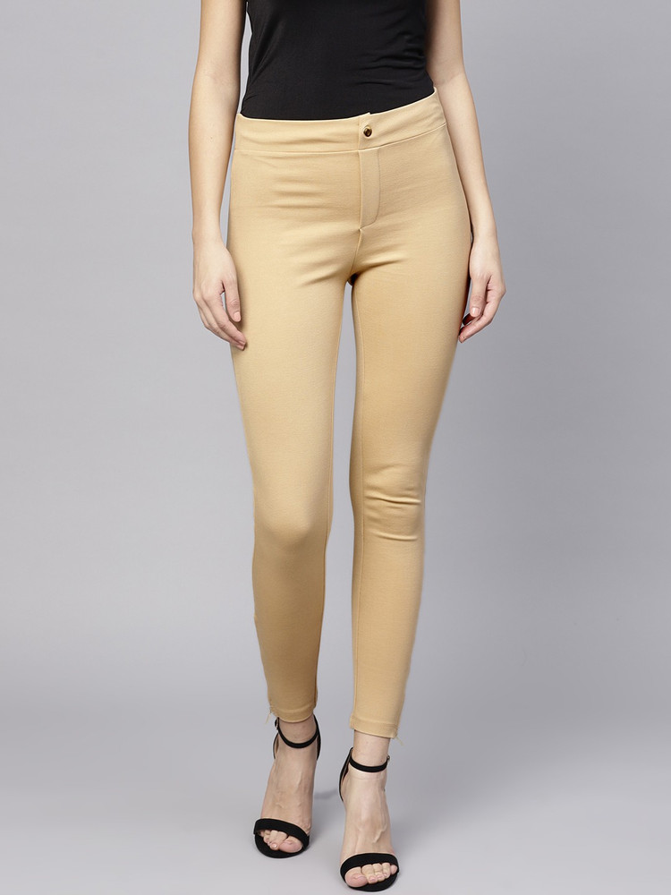 SASSAFRAS Beige Jegging Price in India 