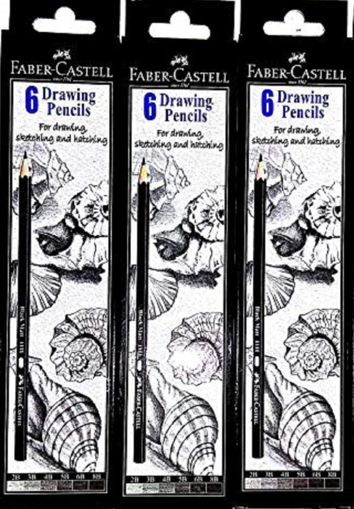 Buy Faber castell Drawing Pencils For Sketching & Hatching - Graded 2B, 3B,  4B, 5B, 6B, 8 B Online at Best Price of Rs 49 - bigbasket