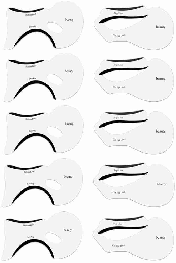 Winged Eyeliner Stencil