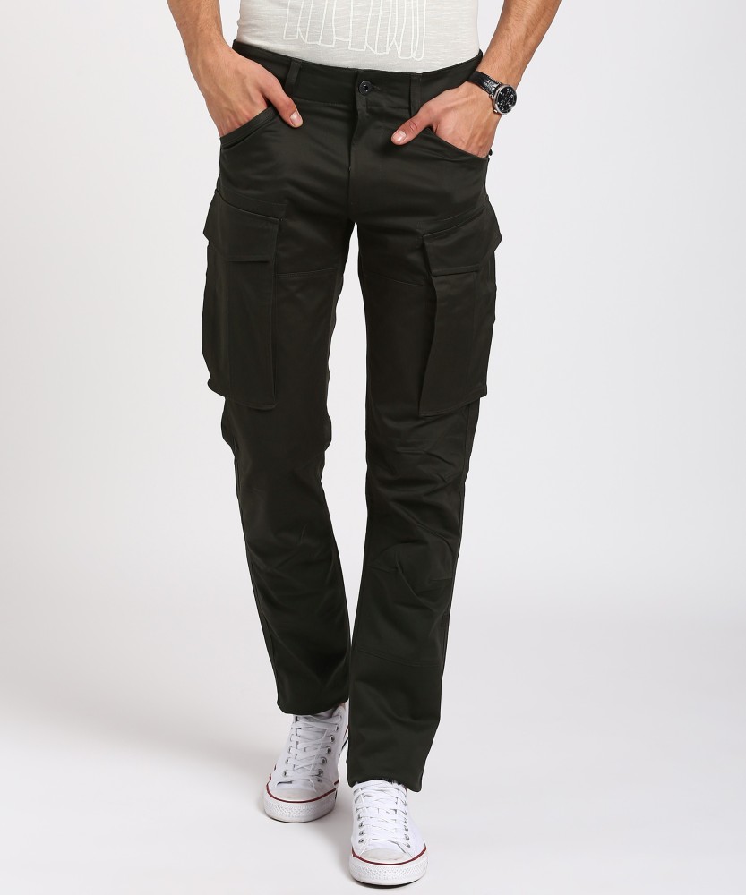 Buy G STAR RAW Olive Green 5620 3D Slim Cargo Trousers  Trousers for Men  1276623  Myntra