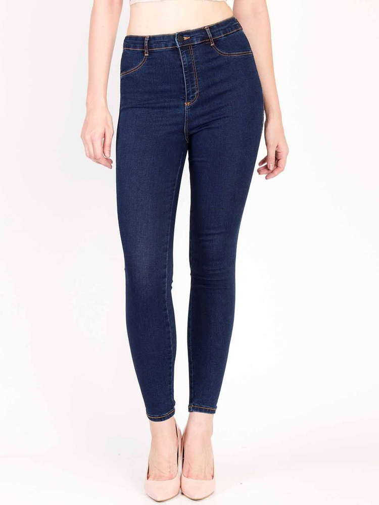 Buy KOTTY Skinny Women Dark Blue Jeans 