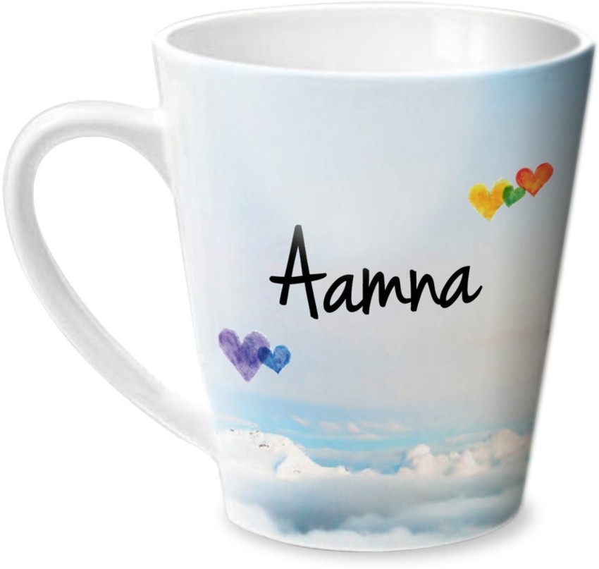 HOT MUGGS Simply Love You Aamna Conical Ceramic Coffee Mug Price in India -  Buy HOT MUGGS Simply Love You Aamna Conical Ceramic Coffee Mug online at  