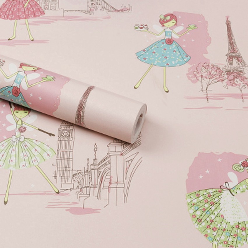 Baby Girl Pink Room Unicorns Removable Wallpaper  10ft H x 24inch W   Bed Bath  Beyond  31708947