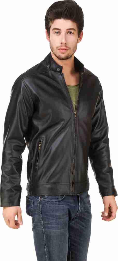 Leinwand Full Sleeve Self Design Men Jacket - Buy Black Leinwand