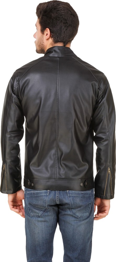 Leinwand Full Sleeve Self Design Men Jacket - Buy Black Leinwand