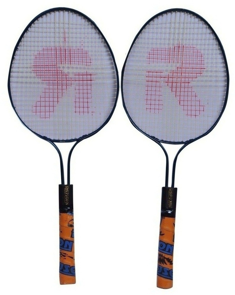 rajson Double Shaft Small Size Badminton Racquet Pair For Kids Juniors 3 to 6 Years Multicolor Strung Badminton Racquet