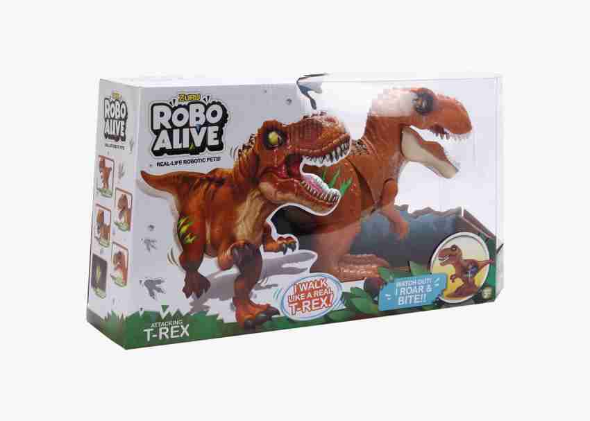 Robo Alive Attacking T-Rex Series 2 Dinosaur Toy by ZURU 