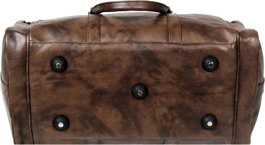 Buy Flyit Duffle Bag PU Leather for Unisex Travel Duffle Bag, Gym Bag, Yoga  Bag Water Proof (30 Litter-Brown Duffle Bag) at