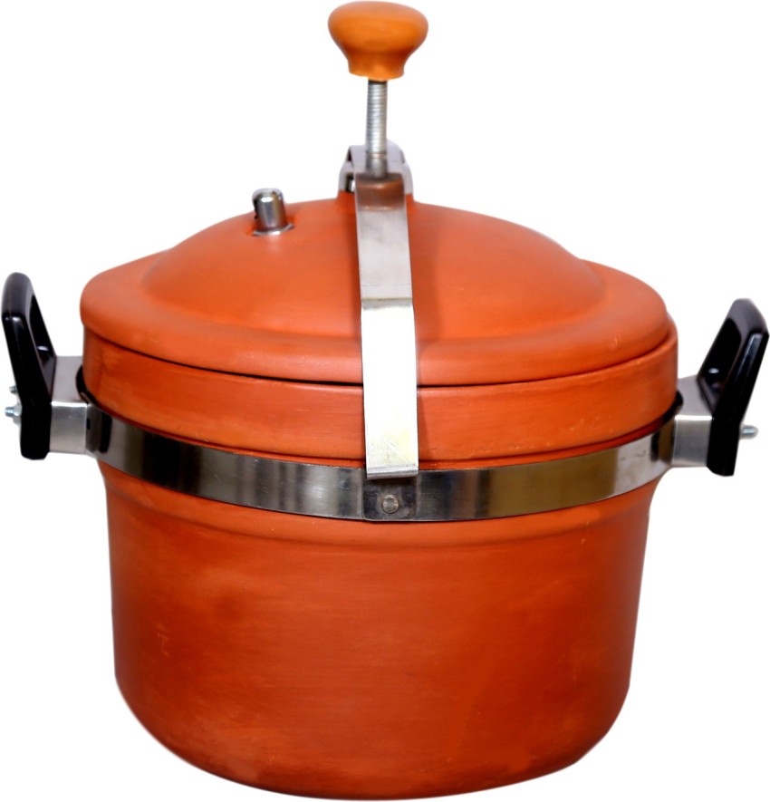 All Desi Clay Pressure cooker 4 L Pressure Cooker Price in India
