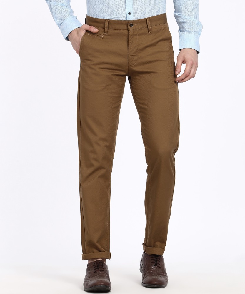 Buy John Miller Men Black Patterned Ultra Slim Fit Flat Front Trousers  Trousers  for Men 1615100  Myntra