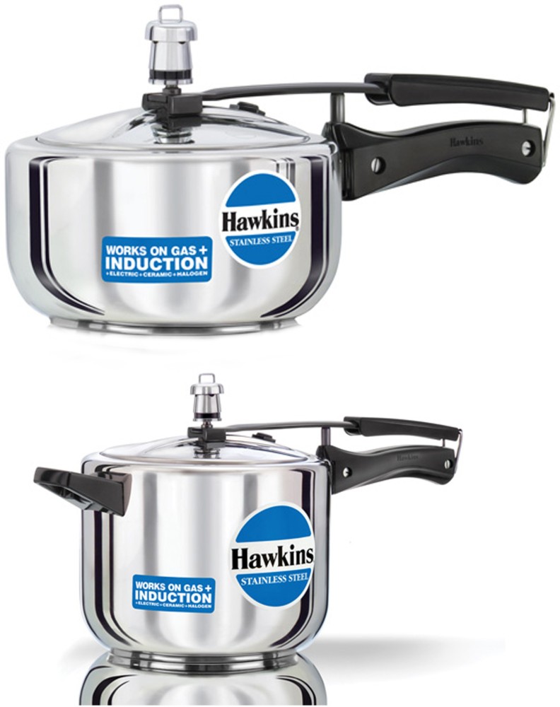 Buy Hawkins Stainless Steel 2 L Induction Bottom Pressure Cooker (HSS20)  Online at Best Price