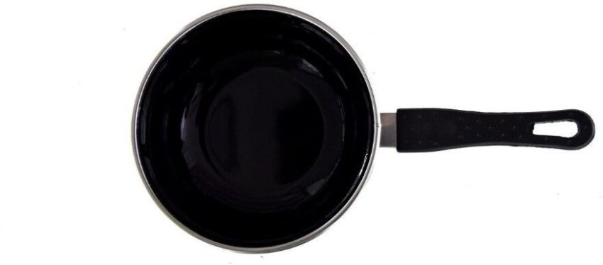 JPS Black Aluminium Tea Pan/Sauce pan 1 Liter (Small)