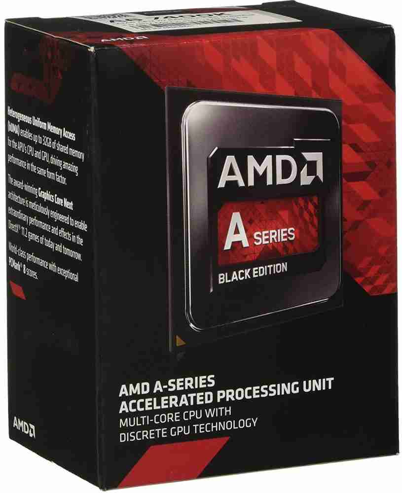 amd A6 7400K 3.5 GHz Upto 3.9 GHz FM2 Socket 2 Cores 2 Threads 1