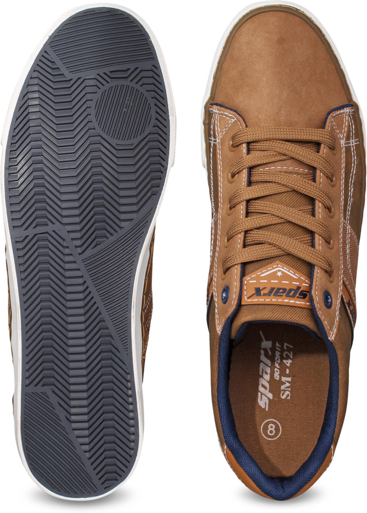 Sparx Men SM-427 Tan White Sneakers For 