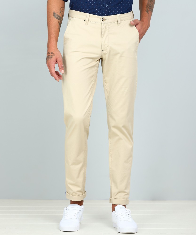 Buy Cream Trousers & Pants for Men by LOUIS PHILIPPE Online