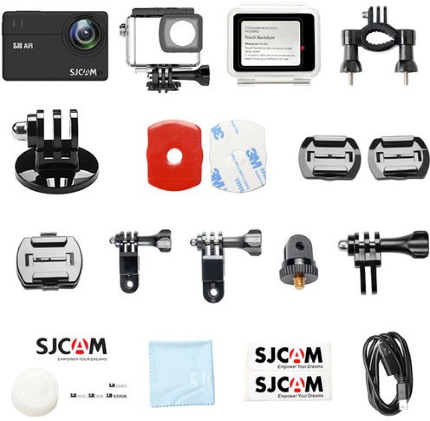 SJCAM Sj8pro Real 4k60fps Action Camera with 2.33'' Touch Screen  Stabilization 2.0 Helmet Camera 131ft Waterproof Underwater Camera Support  External