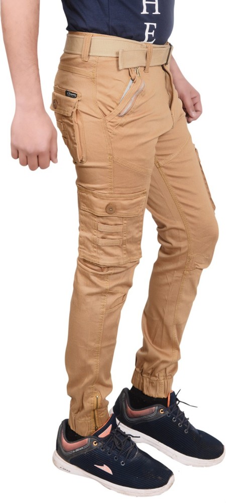 Red Camel Printed Mens Cotton Army Cargo Pants