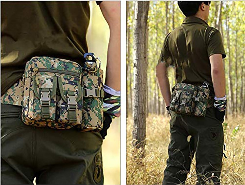 woodsky Waist Bags for Men Women, Shoulder and Chest Fanny Pack waist bags  black - Price in India