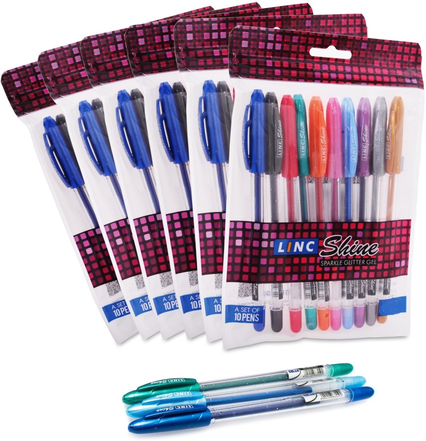 Buy Linc SPARKLE GLITTER PENS Gel Pen - Gel Pen Online at