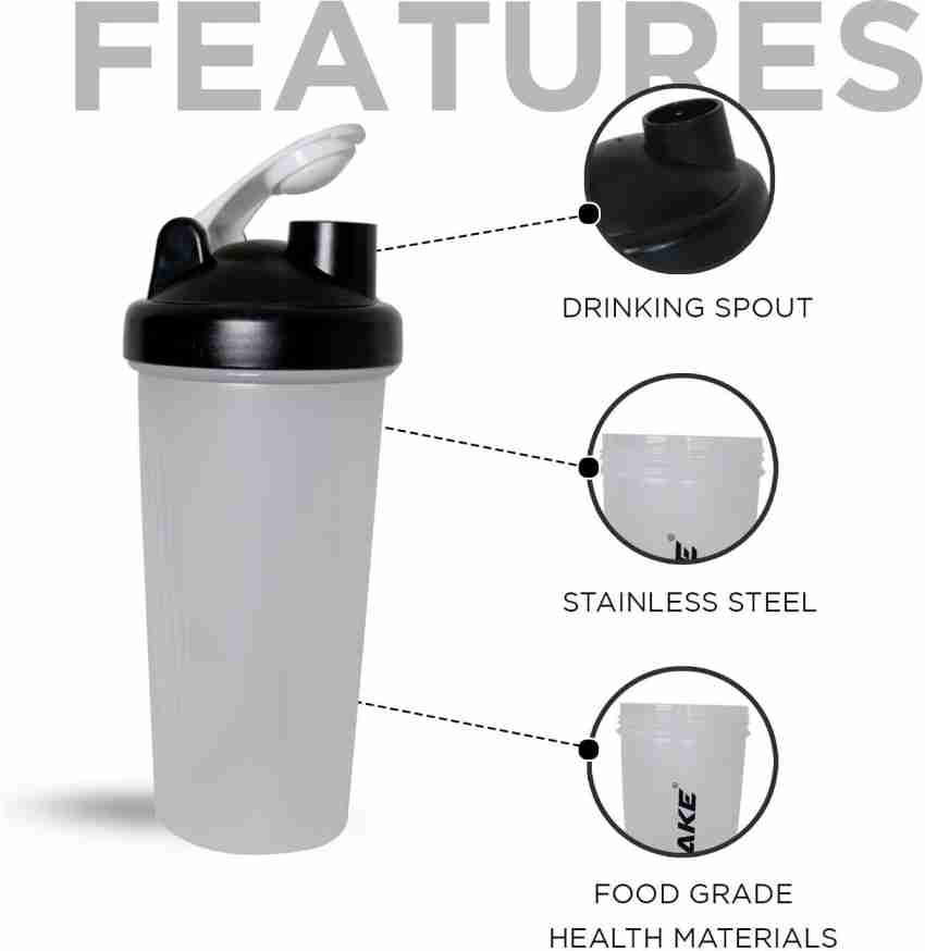 Stainless Steel Shaker Bottle Protein Powder Shaker Fitness 500/750ml Water Bottle  Cup Mixer Water Bottles Gym Shakers Sports