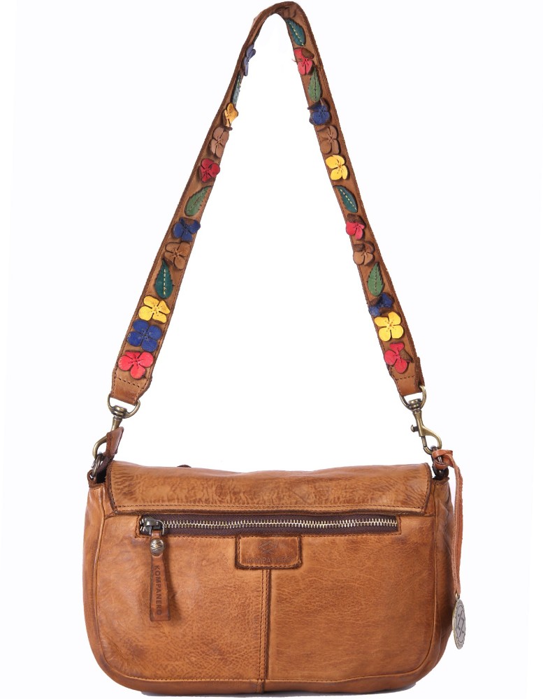 Kompanero Taupe Ladies Sling Bag